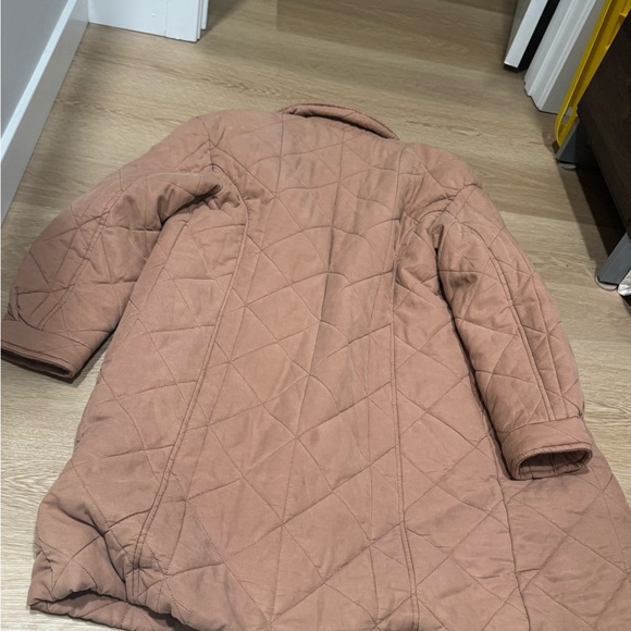 Avec Les Filles Quilted Tan Puffer Coat - Picture 3 of 4